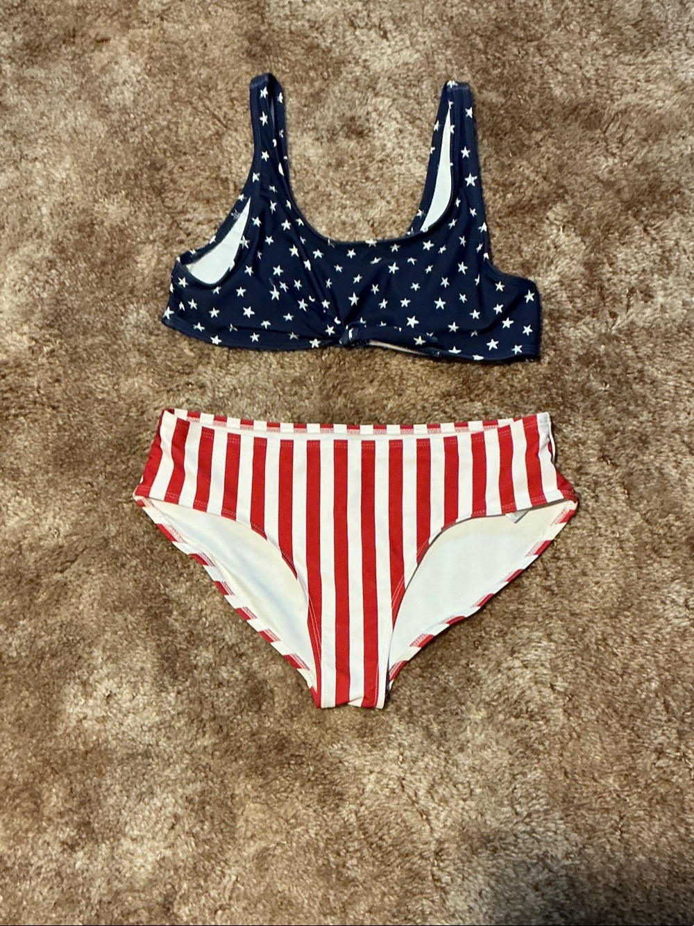 Old Navy Stars & Stripes Bikini Set - Navy, Red, White